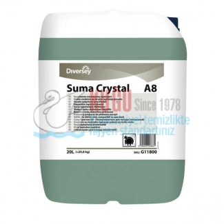 Diversey Suma Crystal A8 Sert Sular İçin Bulaşık Makinesi Durulama Maddesi 20 LT