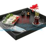 KGLM-2007 Deri Kaplı  Otel Tipi Karşılama Sunum Tepsisi
