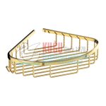 9302 Altın Oval Şampuanlık 19x19 Cm