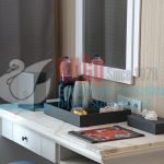 KGLM-2010 Deri Kaplı  4'Lü Özel Paket (Otel Tipi Karşılama Sunum Tepsisi, Mendil Kutusu, Menü ve Karşılama Yazısı)