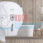 Mini Jumbo Tuvalet Kağıdı Dispenseri (Beyaz)