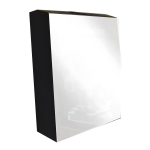 Aynalı Siyah Renk 400'LÜ Z Katlama Dispanseri